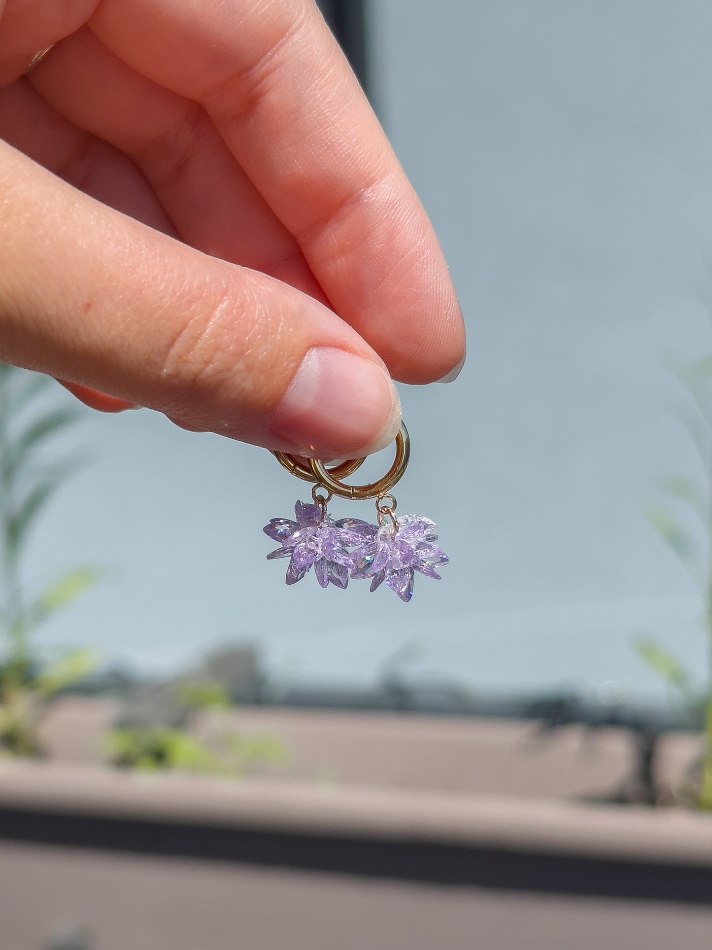 Sparkly Cluster Earrings