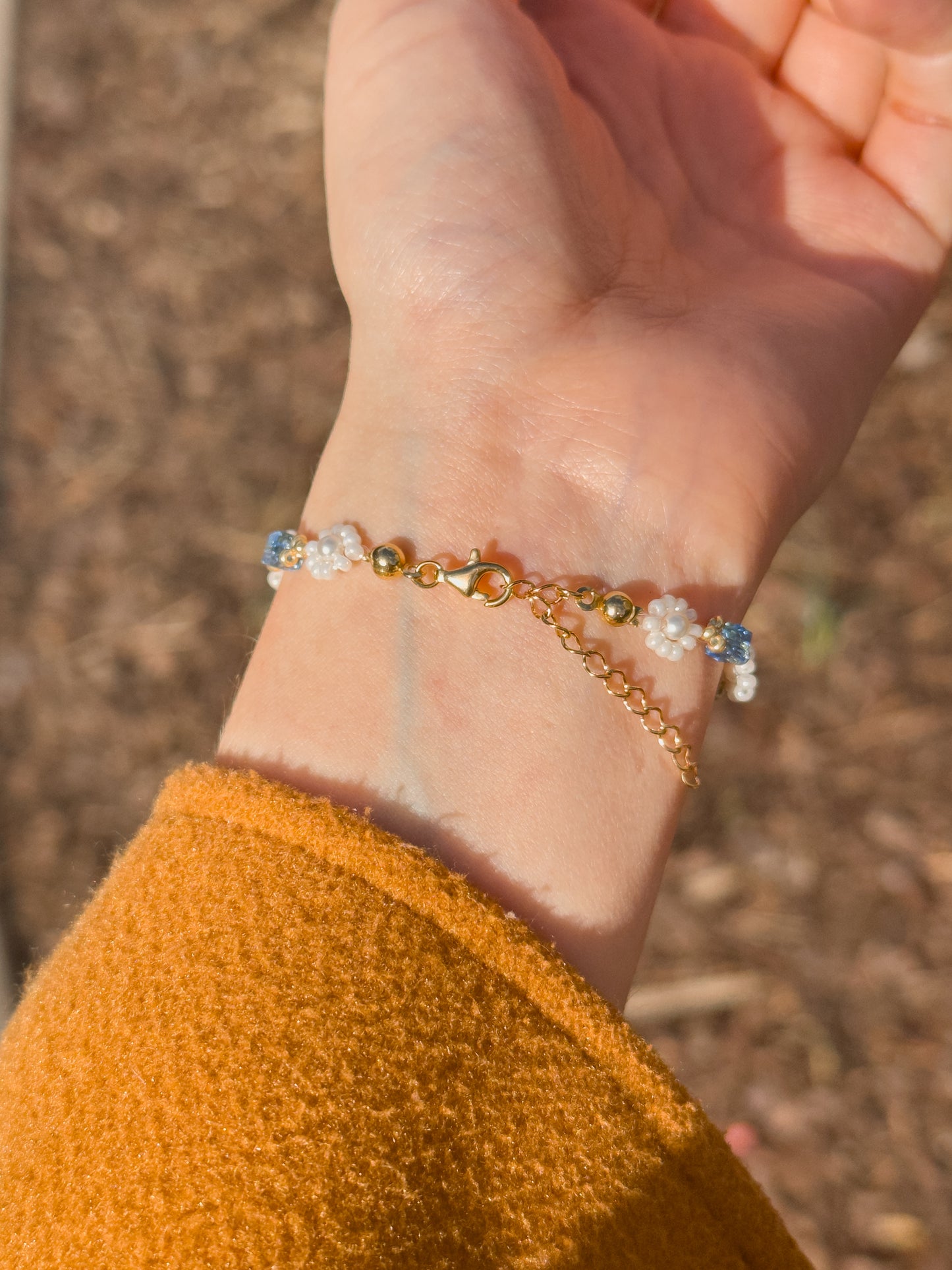 White Camellia Bracelet