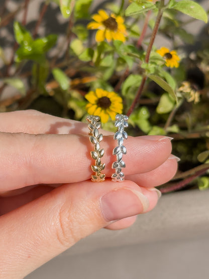 Lily of the Valley Leaf Ring