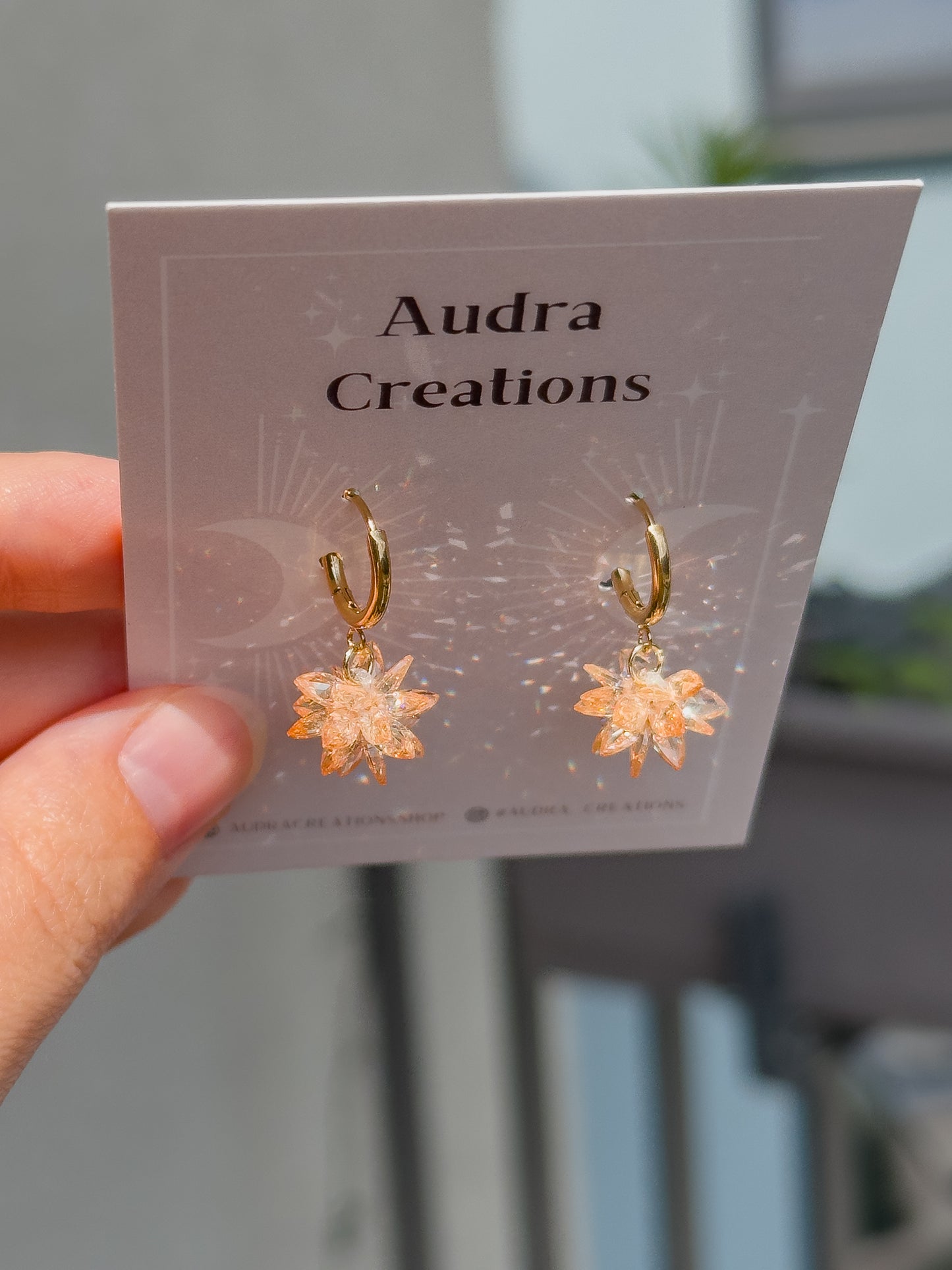 Sparkly Cluster Earrings