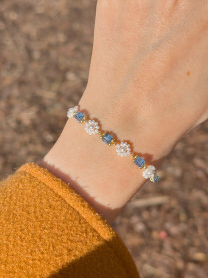 White Camellia Bracelet