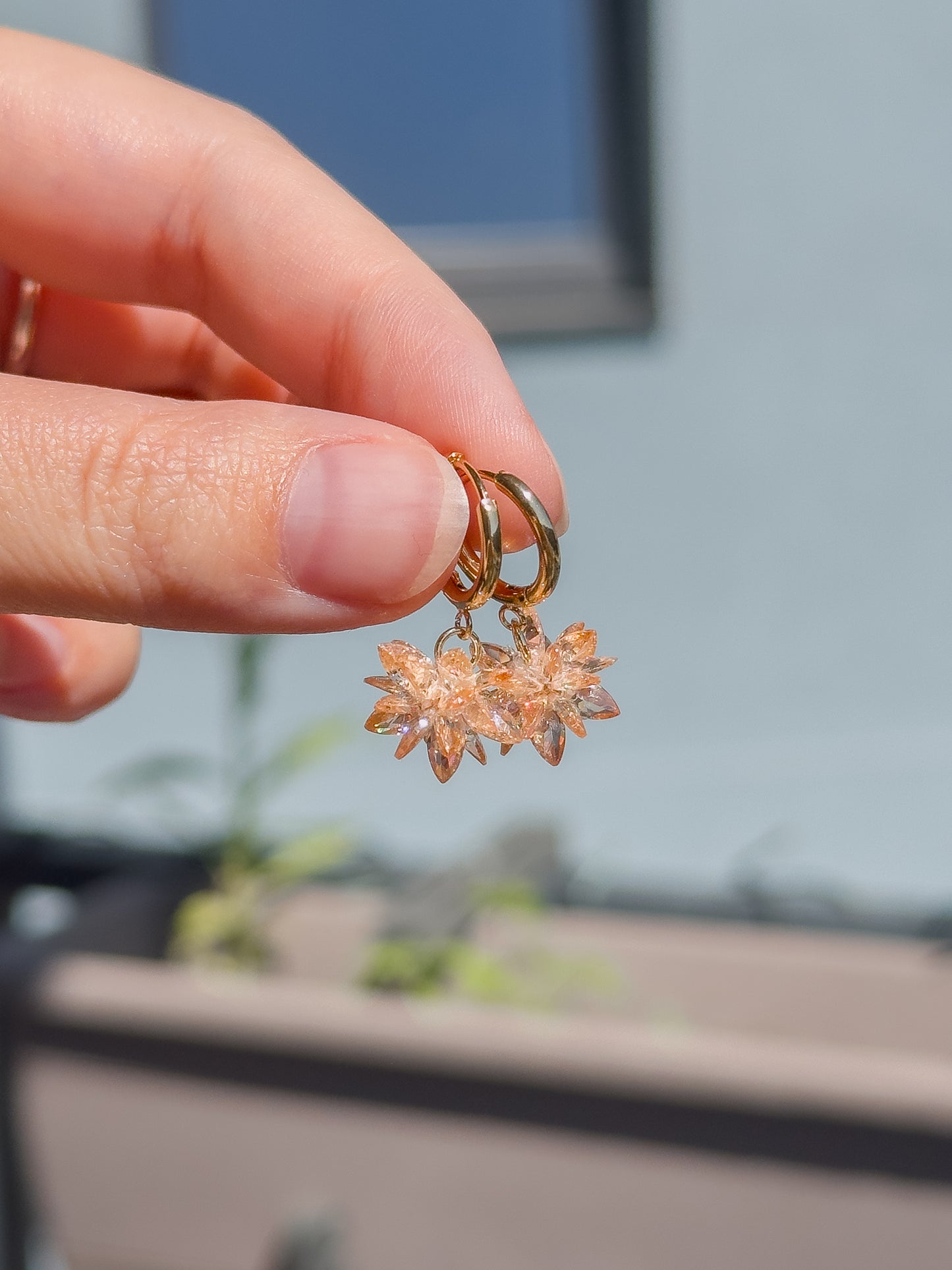 Sparkly Cluster Earrings