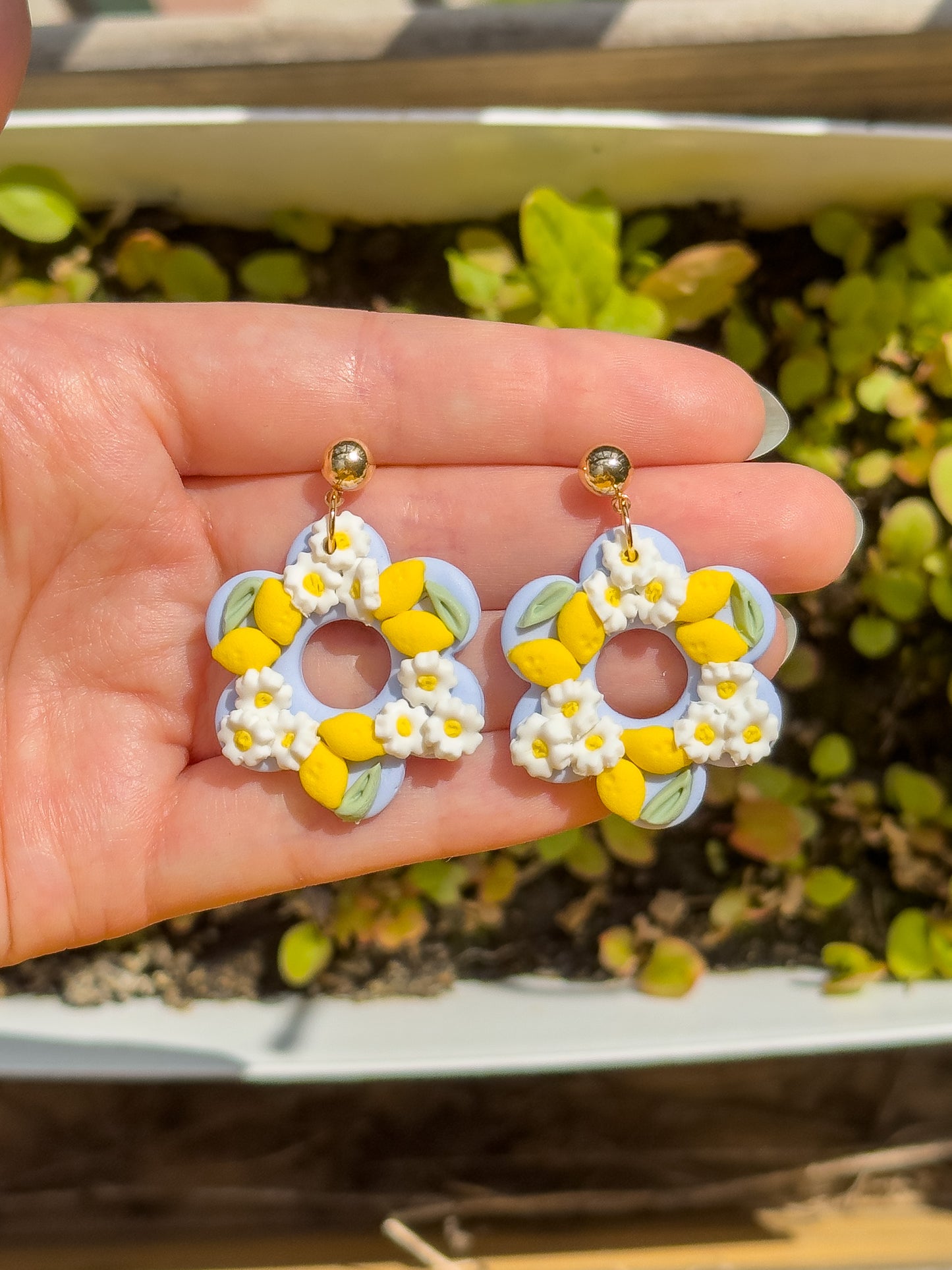 Daisy Lemon Earrings