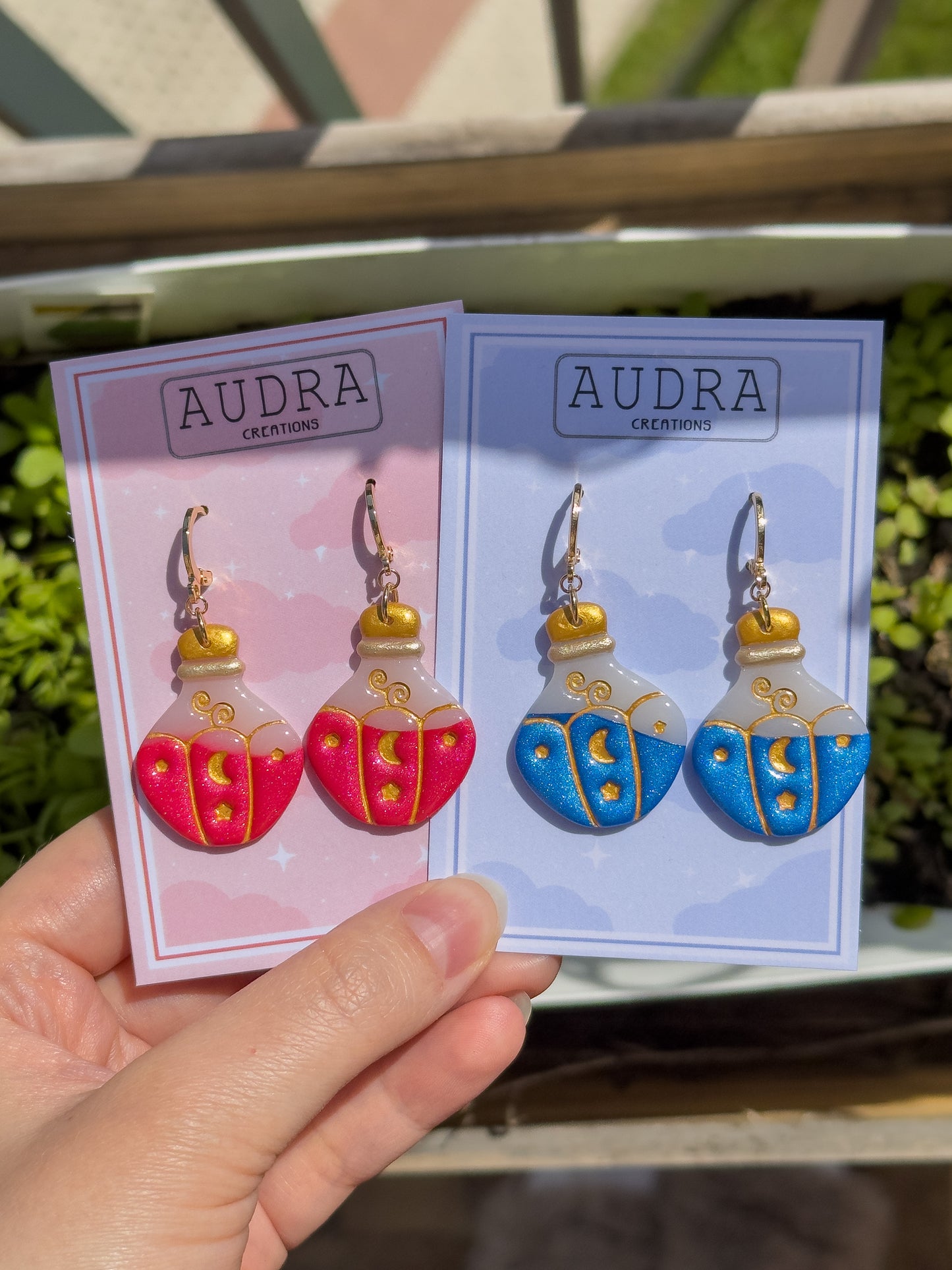 HP and Mana Potion Earrings