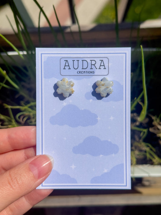 Sakura Blue Stud Earrings