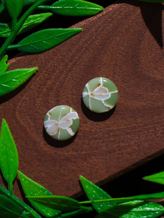 Olive Stud Earrings